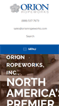 Mobile Screenshot of orionropeworks.com